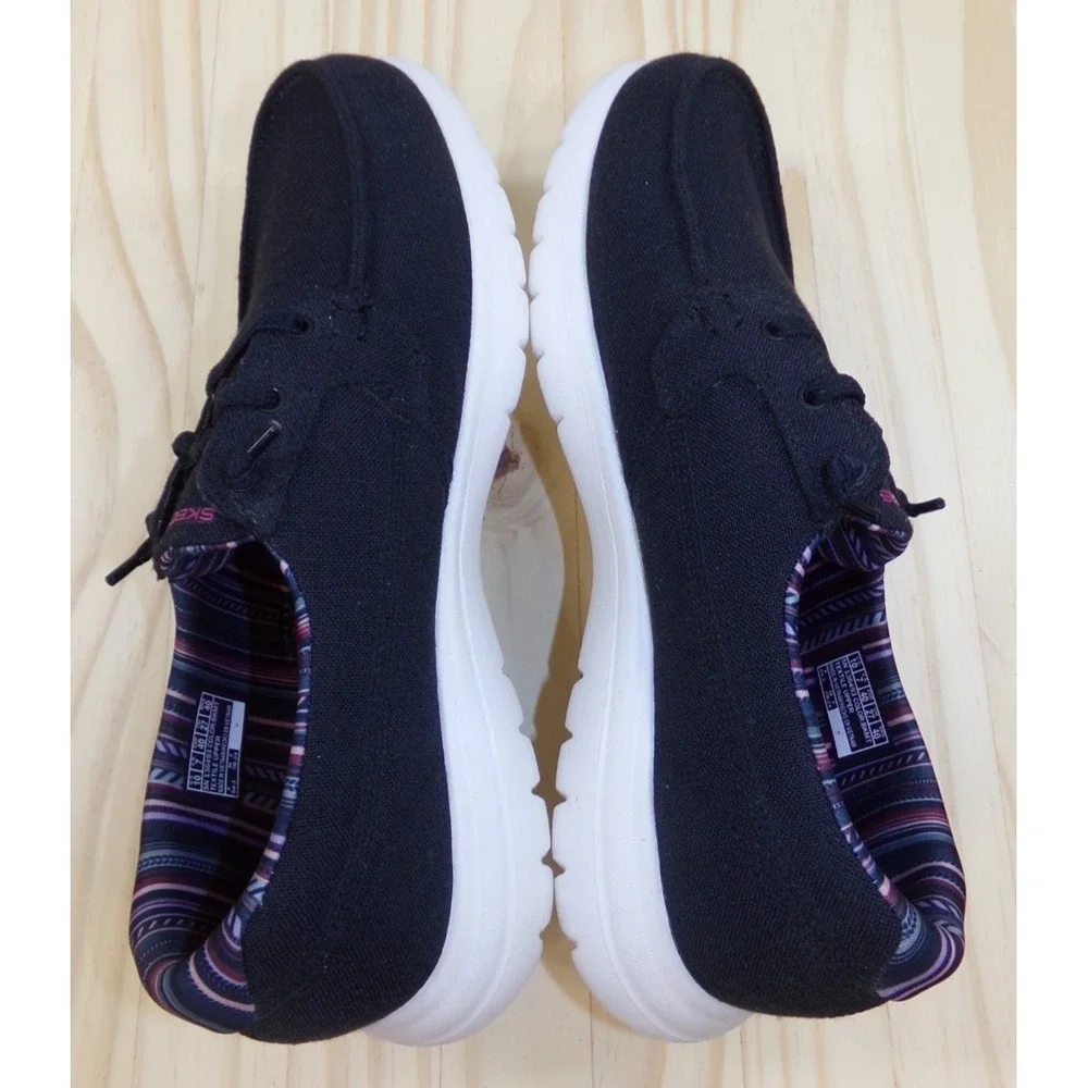 Skechers On the Go Air Cooled Slip On Shoes Sneakers Womens Black Sz 10 Goga Mat - Picture 9 of 10